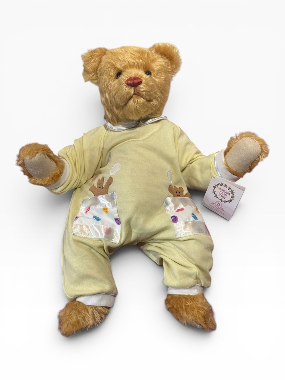 Vintage Lee Middleton Mohair Bear Signed Linda Henry Nursery Teddy Baby Bear